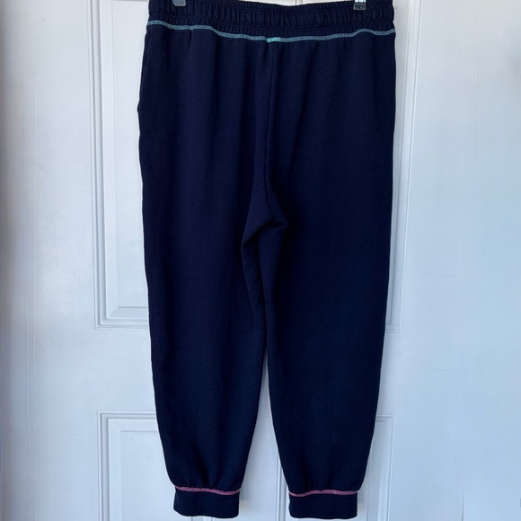 •Crown & Ivy• Navy Contrast Stitching Jogger Sweatpants - Size Large - Picture 5 of 7